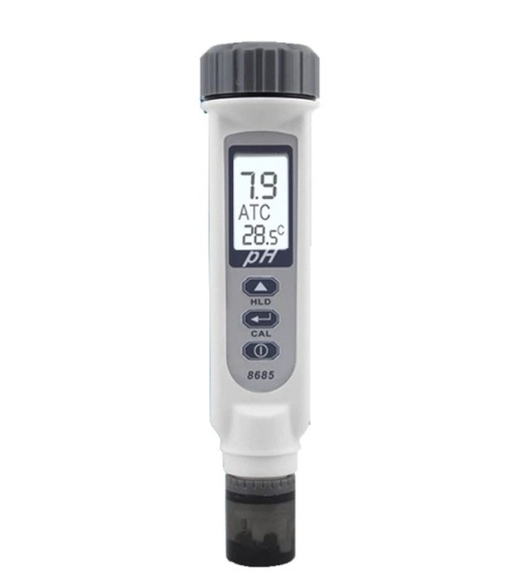 Testeur De PH Numérique Pour Sol Et Eau - Électrode Verre Bleu, Rétroéclairage LCD - Pour Jardin, Hydroponie - 4