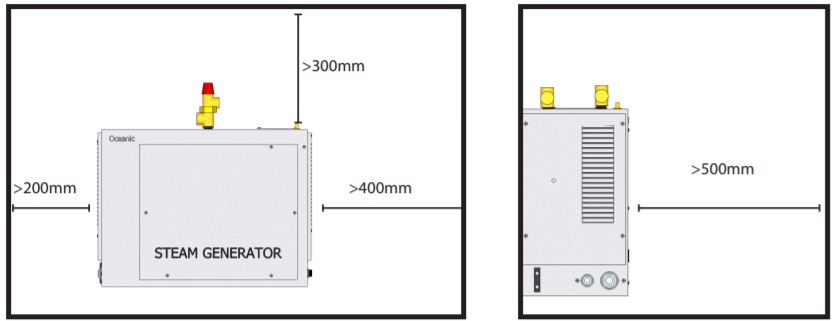 installation générateur de vapeur