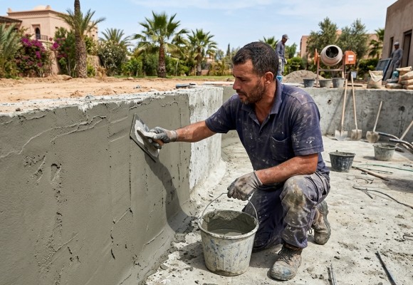 Étanchéité Piscine au Maroc : Guide du Cuvelage (Mapelastic, Kristeau)