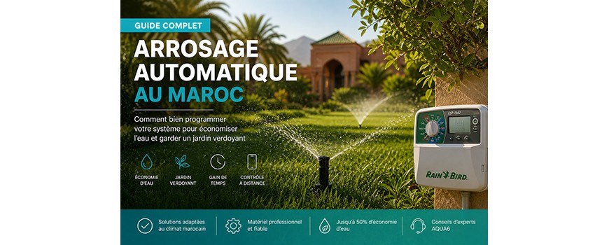 Arrosage Automatique au Maroc : Choisir et Programmer son Programmateur Rain Bird — Guide Expert AQUA6