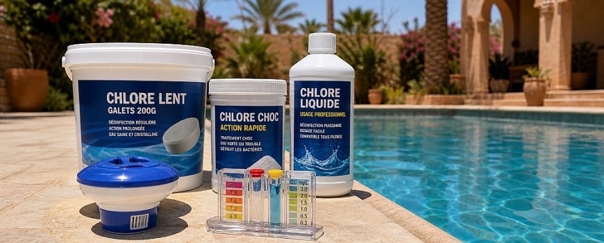 Combien de chlore mettre dans une piscine au Maroc ? Guide complet dosage, calcul et entretien 2026