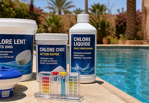 Combien de chlore mettre dans une piscine au Maroc ? Guide complet dosage, calcul et entretien 2026