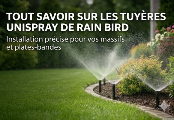 Comment régler une tuyère Rain Bird UniSpray ? Guide complet | AQUA6 Maroc