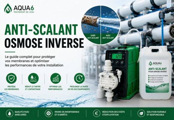 Guide complet des anti-scalants (séquestrants) pour membranes d'osmose inverse : fonctionnement, dosage et protection contre le 