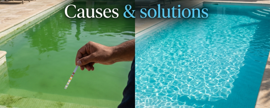 Pourquoi ma piscine devient verte ? Causes, diagnostic et solutions efficaces