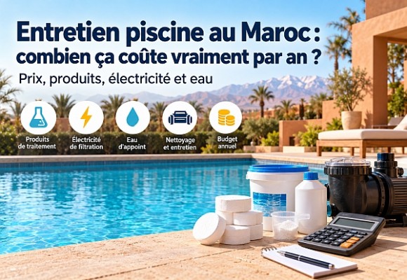 Entretien piscine au Maroc : combien ça coûte vraiment par an ?